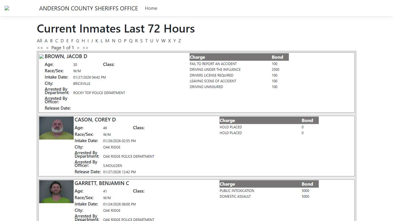 Inmates - ISOMS Portal