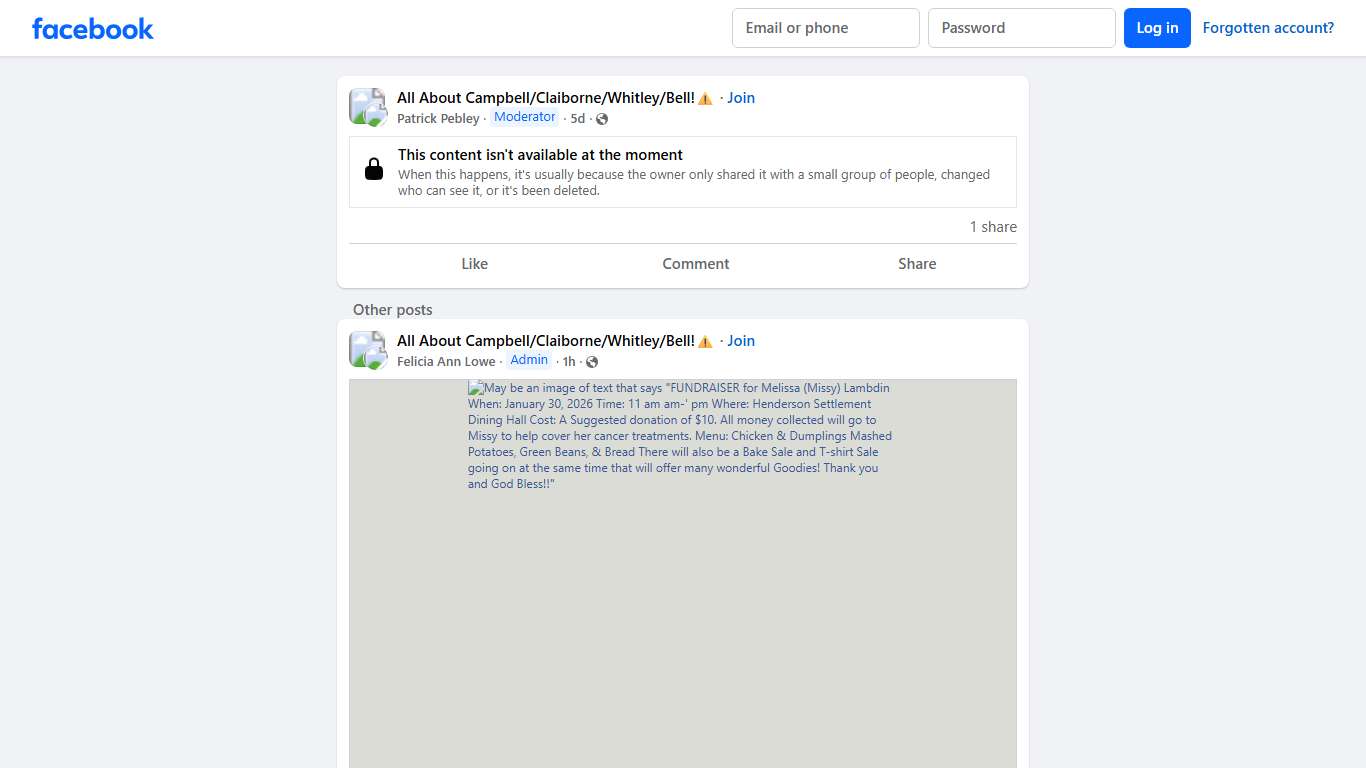 All About Campbell/Claiborne/Whitley/Bell!⚠️ Facebook